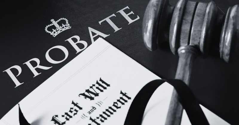 Probate documents and judge's gavel representing the legal probate process after death in Passaic NJ